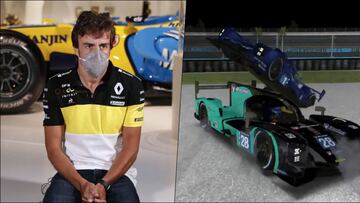 iRacing: acusan a Fernando Alonso de chocar deliberadamente contra un rival