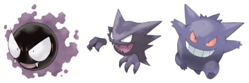 pokemon fantasma gastly haunter gengar