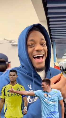 Esta fue la reacción del polémico jugador cuando le preguntaron quién era mejor entre Cristiano Ronaldo o su compañero del Zenit, Sobolev.