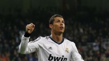 Cristiano Ronaldo celebra uno de sus tres goles frente al Celta de Vigo.