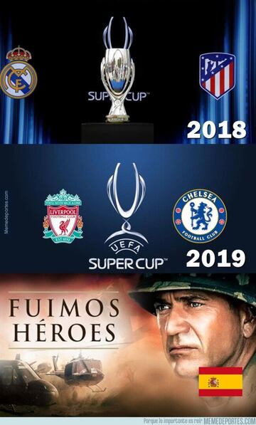 Los mejores memes de la final de la Supercopa de Europa