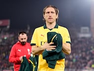 Modric, ante el Bolonia.