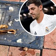 Atletico Madrid fans vandalize Courtois’ plaque at Metropolitano before Madrid Derby