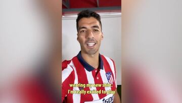 Suárez ya es uno más: vean su primer mensaje a la afición del Atlético de Madrid