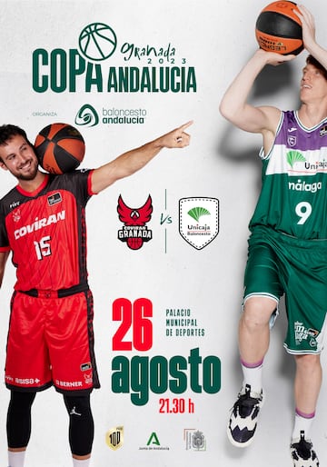 Cartel anunciador de la Copa Andalucía de baloncesto.