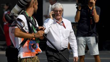 Ecclestone, en el GP de Italia en Monza de F1 del pasado fin de semana.