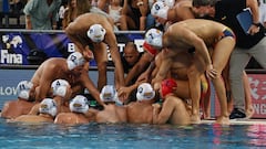 David Martín y la Selección masculina de waterpolo.