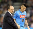 Estocada de Hamsik a Benítez: "Con Sarri trabajamos más"