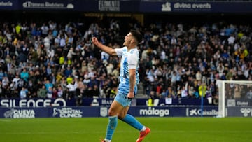 Chupete celebra su gol al Deportivo.