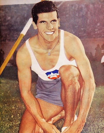El chileno Hernán Figueroa, primer ganador del decatlón en Juegos Panamericanos.