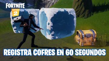 Fortnite Cap&iacute;tulo 2 - Temporada 1 | Desaf&iacute;o del Festival de Invierno: fase 2 de 2 - Registra un cofre en un plazo de 60 segundos tras aterrizar desde el autob&uacute;s de batalla