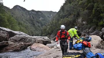 Imágenes del rescate en el río Franklin en Tasmania