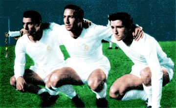 Francisco, Julio y Antonio aparecen en este top gracias a “Paco” Gento. Paco debutó en Primera con el Racing de Santander en 1953. Ese verano fichó por el Real Madrid donde estuvo 18 temporadas y disputó 427 partidos. Por su parte, Julio debutó en primera con el Elche en 1960-61 y se enfrentó a Paco ese año solo una vez. El hermano pequeño, Antonio, solo disputó 3 partidos en Primera con el Real Madrid, pero nunca jugó ni se enfrentó a sus hermanos. Solo jugaron un amisto juntos, un Real Madrid - Zúrich de 1959. Entre todos acumulan 461 partidos. 