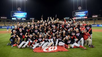 Viniendo de atrás 1-2 en la Serie Divisional, Washington ganó 7-3 el Juego 5 en Los Angeles y ahora jugarán por primera vez la NLCS desde que se mudaron a la capital.