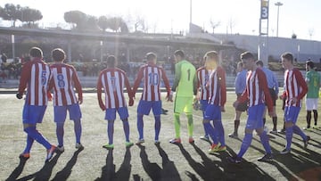 El Atlético B, el domingo tras ganar al Alcobendas.