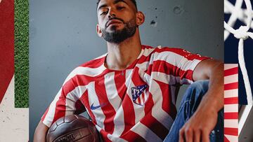 El Atl¨¦tico presenta su camiseta de ¡°homenaje al Manzanares¡±
