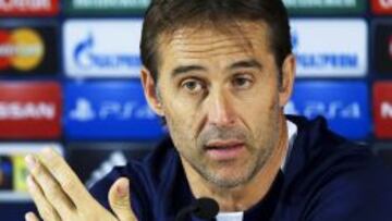 Julen Lopetegui, durante la rueda de prensa.