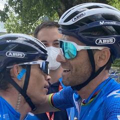 Valverde: "Tengo que darle las gracias a Miguel Ángel López"