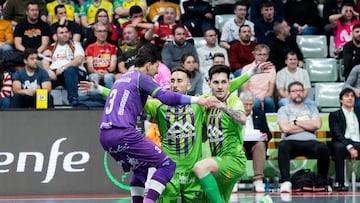 El Palma Futsal en su victoria con ElPozo Murcia.