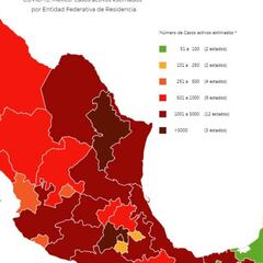 Mapa y casos de coronavirus en México por estados hoy 13 de septiembre
