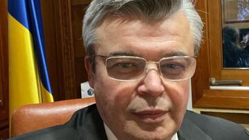 Serhii Pohoreltsev en la embajada