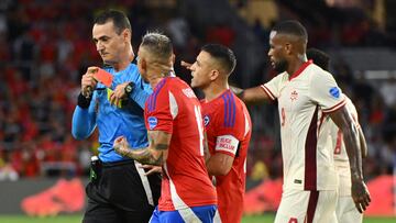 Wilmar Roldán en la Copa America 2024 en el partido entre Canadá y Chile.