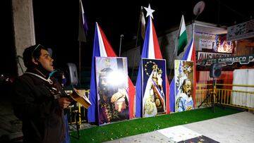 Iquique, 16 de Julio del 2020. 
Se realizo en diferentes partes de Iquique las visperas de la celebración de la Virgen de La Tirana en plena pandemia sanitaria del coronavirus en Chile. Alex Diaz/Aton Chile
