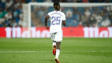 Camavinga, con el Real Madrid.