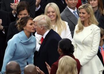 Ivanka y Tiffany Trump lucen de blanco en la toma de posesión