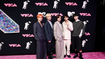 Tomorrow X Together attend the 2023 MTV Video Music Awards at the Prudential Center in Newark, New Jersey, U.S., September 12, 2023. REUTERS/Andrew Kelly
