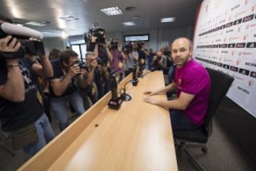 Rueda de prensa de Iniesta previa al partido de final de la Copa del Rey 