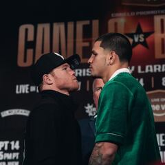 Canelo Álvarez vs Edgar Berlanga: altura, estadísticas, títulos, récords y KOs