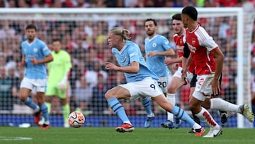 Los Citizens y los Gunners protagonizan el que para muchos es el partido del año en el fútbol inglés a falta de ocho jornadas para conocer al campeón.