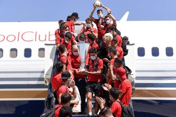 La sexta Europa League llegando a Sevilla.