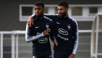 Lemar y Fekir con Francia.