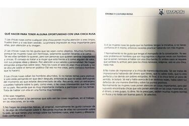 Polémico curso de la AFA que 'enseñaba' cómo conquistar rusas