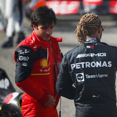 Hamilton responde a Sainz