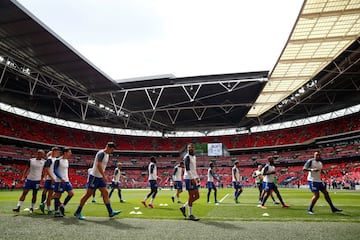 Estadio del Tottenham. Mientras terminan su nuevo estadio el club londinense jugará al menos la primera fase en Wembley.