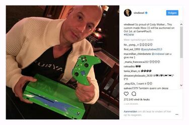Así es la Xbox One S edición Fast & Furious que Vin Diesel sortea
