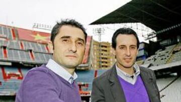 <b>PULSO. </b>Emery y Valverde se verán esta noche en Mestalla con la obligación de sumar los tres puntos en juego.