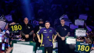 Darts - 2025 PDC World Darts Championship - Alexandra Palace, London, Britain - December 21, 2024 Luke Littler walks out before his second round match against Ryan Meikle Action Images via Reuters/Peter Cziborra