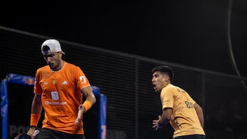 Galán y Chingotto en la semifinal en Newgiza.