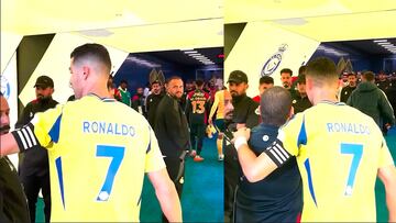 ¡Nadie se resiste al bicho! Asistente del equipo rival pide foto a Cristiano tras el encuentro