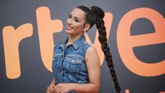 MADRID, SPAIN - APRIL 27: Singer Chanel attends to photocall after her concert at Callao Cinema on April 27, 2022 in Madrid, Spain. (Photo by Borja B. Hojas/Getty Images)