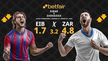 SD Eibar vs. Real Zaragoza: horario, dónde ver, pronósticos y clasificación