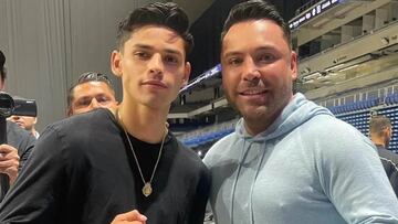 Ryan García y Óscar de la Hoya.