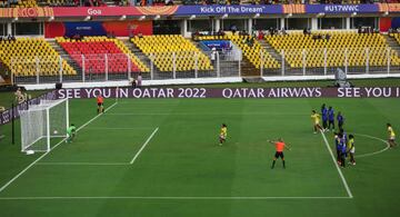 La Selección Colombia venció 3-0 a Tanzania por los cuartos de final del Mundial Femenino Sub 17. Linda Caicedo, Yésica Muñoz y Gabriela Rodríguez anotaron los goles