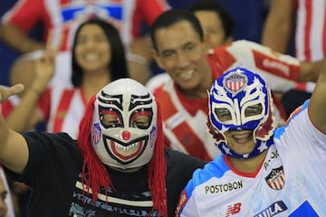 La alegría en las tribunas del estadio Metropolitano. 