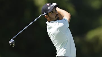 El mexicnao Abraham Ancer durante el Travelers Championship