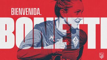 Bonetti, jugadora del Atlético.